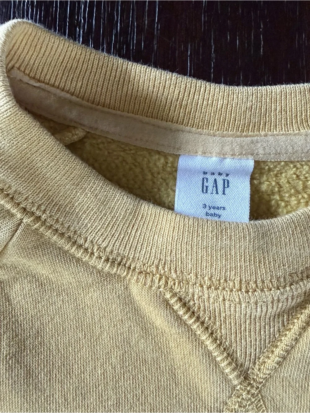 GAP Kids Yellow Crewneck Sweatshirt